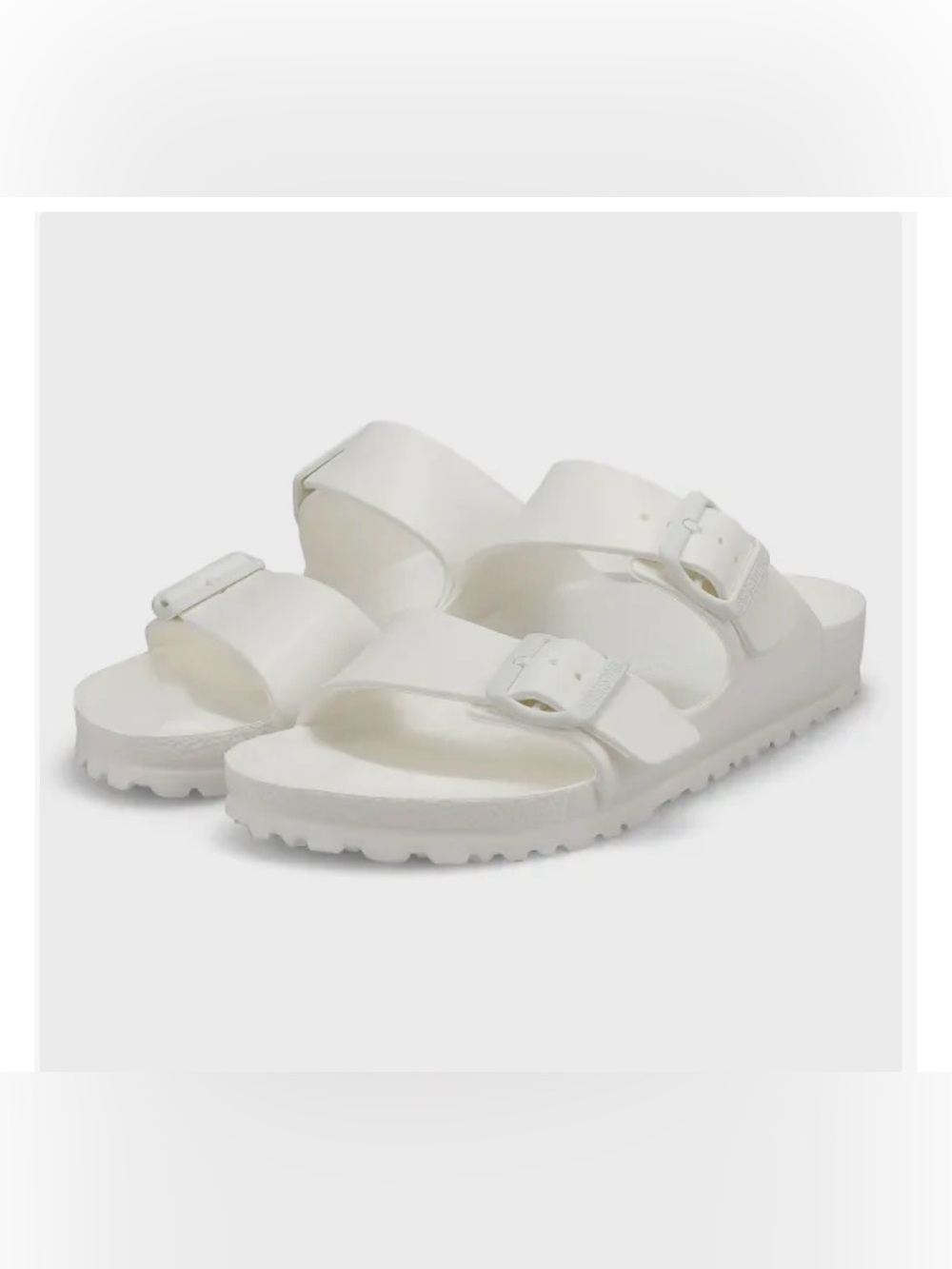 Women’s Birkenstock EVA Arizona sandals - white sz 40